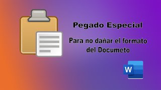 Pegar texto en word sin distorsionar el formato del documento en word [upl. by Kliman695]