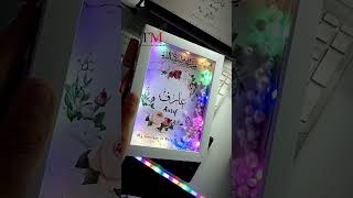 Customized led frames multi colour light artwork customizedframe love [upl. by Noiroc]