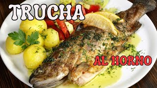 Cómo Cocinar una TRUCHA al HORNO Increíble en Solo 3 Pasos  Cocina Peruana 🇵🇪 [upl. by Osithe]