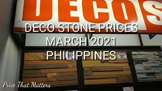 DECO STONE PRICES  ALL HOMES KAWIT  MARCH 2021 PHILIPPINES [upl. by Artie]