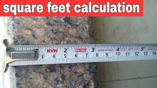 How to convert inch to square feet  Square feet measurent calculation [upl. by Ardnuhsal287]