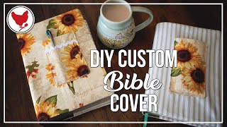 HOW TO SEW A CUSTOM BIBLE COVER  Cosmopolitan Cornbread [upl. by Juliano]