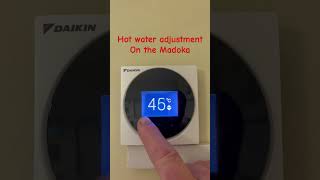 Daikin Madoka hot water temperature daikin madoka hotwater heatpumps renewableenergy [upl. by Omora]