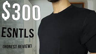 300 ESNTLS Bamboo Tee  Heavy Weight Hoodie Honest Review  Mens Clothing Haul amp Try On [upl. by Nwahsor]