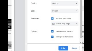 both side print on Chrome Printer settings [upl. by Navanod895]