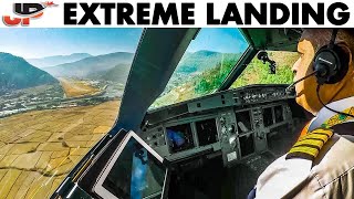 World Most Extreme Landing PARO BHUTAN [upl. by Noah]