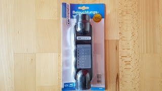 CarTrend Beleuchtungstester Anhänger LED Lichter Illuminance Meter  Unboxing 4K [upl. by Noicnecsa]