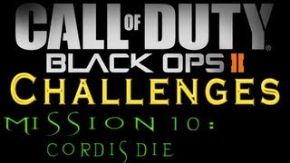 Black Ops 2 Mission 10  Cordis Die All Challenges Walkthrough HD 1080p [upl. by Cathrin]