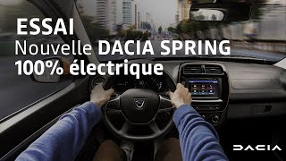 NOUVELLE DACIA SPRING 100 ÉLECTRIQUE  Essai virtuel  DACIA [upl. by Duval]