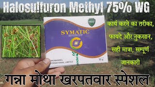 Halosulfuron Methyl 75 WG  Symatic herbicide  Coromandel symatic herbicide मोथा खरपतवार नियंत्रण [upl. by Lindell125]