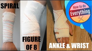 HOW TO APPLY BANDAGE  3 basic methods [upl. by Thurnau74]