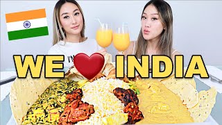 INDIAN FOOD MUKBANG EAT WITH US 😋 [upl. by Cassiani153]