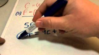 Celsius to Fahrenheit conversion shortcut [upl. by Nnylarac]