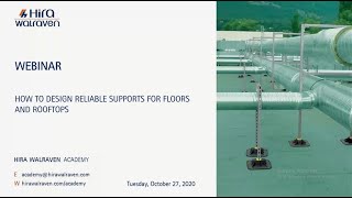 Hira Walraven Webinar – How to design reliable supports for floors and rooftops [upl. by Pineda]