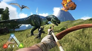 ARK Survival Evolved  DINOSAUR ISLAND SURVIVAL ARK Ragnarok Gameplay [upl. by Esirahc]