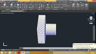 Cómo dibujar un Moleteado en Autocad 3D [upl. by Nasya]