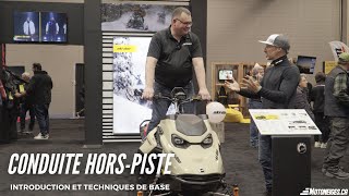 Conduite motoneige SkiDoo horspiste  Introduction et techniques de base [upl. by Aloiv]