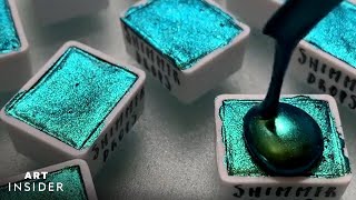 How Holographic Watercolor Paint Is Made [upl. by Ramad102]