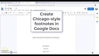 Create Chicagostyle footnotes in Google Docs [upl. by Nojed]