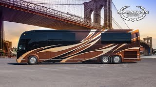 Marathon Coach Custom Coach 1247 Prevost H345 Double Slide [upl. by Annoek]