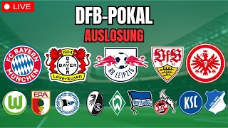 DFBPokal Auslosung Achtelfinale  LIVE [upl. by Ielak]