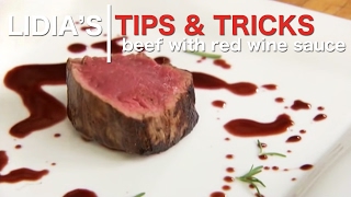 Beef with Red Wine Sauce Recipe [upl. by Labors110]