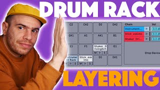 How To Layer Drums In Ableton Drum Rack [upl. by Largent]