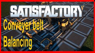 Satisfactory Factory balance using Splitters and Mergers when starting out [upl. by Ytsirk552]