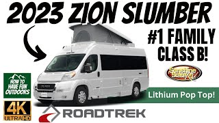 2023 Roadtrek Zion Slumber Class B Camper Van Walkthrough in 4K [upl. by Nayrbo582]