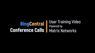 RingCentral Conference Calls  Training Video [upl. by Hsiekal]