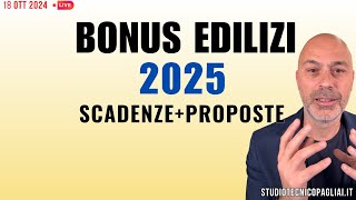 Bonus Edilizi 2025 Proroghe e proposte [upl. by Devaj217]