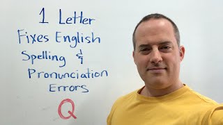 1 Letter Fixes English Spelling And Pronunciation Mistakes [upl. by Krauss]