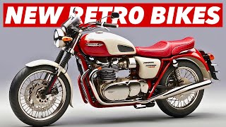 Top 7 New RETRO Motorcycles For 2024 [upl. by Llecrep]