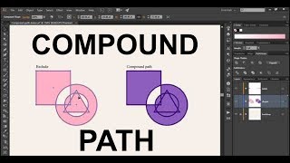 Compound Path in illustrator  Easy Learn [upl. by Rehpotsrihc]