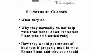 Spendthrift Clause explained Spendthrift Provision Spendthrift Clauses in Trusts [upl. by Sergeant]