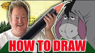 How to Draw Eeyore step by step [upl. by Akinirt833]