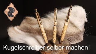 Stifte selber drechseln  Kugelschreiber aus Maserbirke [upl. by Tsirhc623]