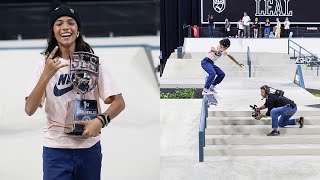 Rayssa Leal Wins SLS Jacksonville 2022  Best Tricks [upl. by Anwahsat]