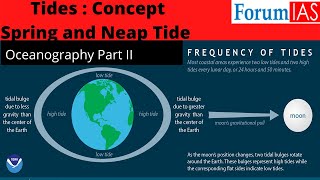 Tides  Formation and Concepts  Oceanography Part I  Geography Simplified  ForumIAS [upl. by Alegnad]