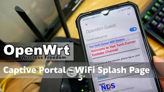 OpenWRT  Captive Portal  WiFi Splash Page [upl. by Kcirb]