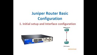 JUNIPER Router Learning  Initial Setup and Interface configuration [upl. by Sproul897]