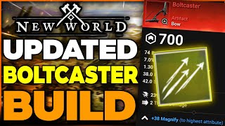 New World  Boltcaster  Rapid Shot The NEW Bow META Updated Boltcaster Bow Build New World PvP [upl. by Abe]