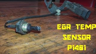 EGR Temp Sensor P1401  Testing and Replacement [upl. by Eniamreg]