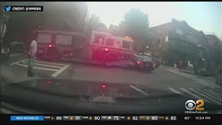 3 Hurt In Crash Involving Firetruck In Brooklyn [upl. by Adnola]