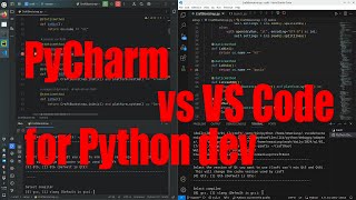 PyCharm Community versus Visual Studio Code for Python development tutorial January 2024  d4c7c784 [upl. by Miehar152]