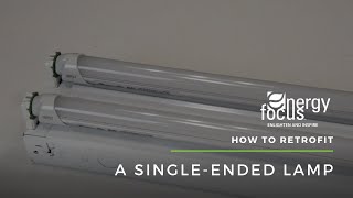 How to Retrofit a SingleEnded LED Lamp [upl. by Atalaya601]