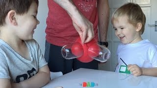 Kids Science Experiment Balloon And Sticking Glasses Trick [upl. by Ahsenauj]