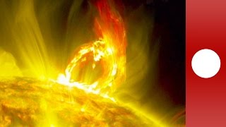 Impresionante erupción solar grabada por la NASA [upl. by Loveridge321]