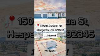 📍Hesperia 11 ACRES Built in 2021📲5627741055 hesperia realestate california [upl. by Anatak518]