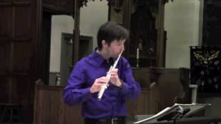 CPE Bach  Sonata in A minor Wq132 H562 1 Poco adagio  Orlando Cela flute [upl. by Olivann]